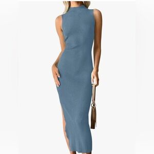 Knit Sleeveless Sweater Dress